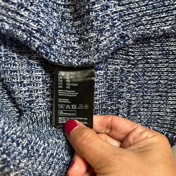 Men's Blue Sweater - Picture 6 of 6